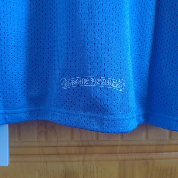 Chrome Hearts Stadium Mesh Warm Up Jersey Baby Blue - Picture 10 of 11